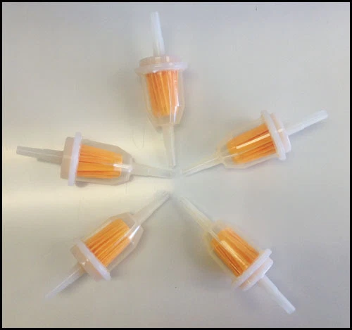 1963 Porsche 356B Base 1.6L82CC Clear Plastic Fuel Filter 5 PC Bulk Lot #16550 - Image 1 of 1