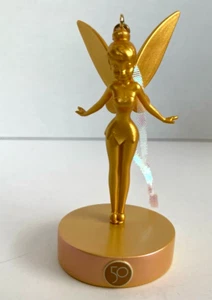 Walt Disney World 50TH Gold Character Collection Single Ornament TINKER BELL NEW - Picture 1 of 5