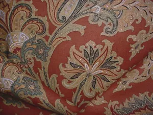 13Y Lee Jofa 2000128 Giovanni Paisley Floral Linen Print Upholstery Fabric - Picture 1 of 4