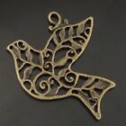 20PCS Bronze Plated 36x32mm Peace of Dove Charms Pigeon Pendant Jewelry Making