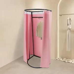 Fitting Room with Shading Curtain, Modern Clothing Store Fitting Room - Picture 1 of 12