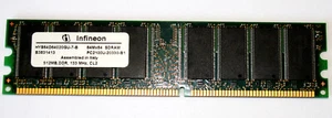 512 MB DDR-RAM 184-pin PC-2100U non-ECC CL2 'Infineon HYS64D64020GU-7-B' - Photo 1/2