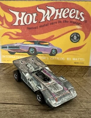 复古 1977 年美泰 - 风火轮 Redline 蒸汽滚轮 - Super Chromes 系列 — 第 1/4 张图片