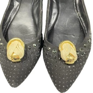 VINTAGE Gold Plated With Ivory Fabric Shoe Clips Retro Grandmacore Cottagecore - Picture 1 of 7