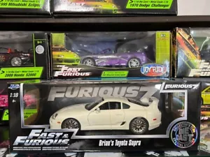 JADA FAST & FURIOUS Brian's Toyota Supra 1/18 Scale Diecast Minicar - Picture 1 of 5