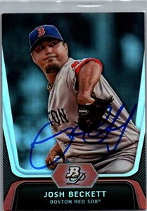 Bowman Platinum #50 2012 Josh Beckett firmado/auto Boston Red Sox - Imagen 1 de 2