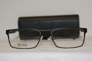 Nuevo Auténtico Hugo Boss 0775 Negro Carbono HXE 56-17-145 ¡Con Estuche Original! - Imagen 1 de 5