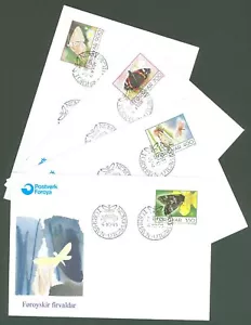 Faroer M72 4 FDC 1993 - Fauna Butterflies - Picture 1 of 1