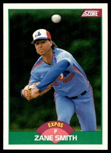 1989 Score Rookie & Traded Zane Smith Montreal Expos #56T - Picture 1 of 2