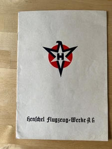 Henschel Flugzeug Baumusterafel Prospekt 16 Seiten 1938 ORIGINAL TOP - Bild 1 von 9