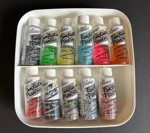Aleene's Fantastic Plastic Lot Modeling Plastic Craft Supplies 11 Piece Lot VTG - Picture 1 of 6