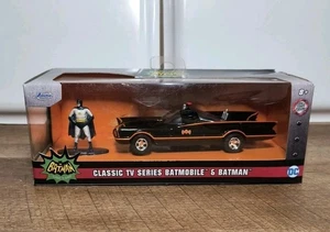 Jada Toys 31703 Batman Classic 1966 TV BATMOBILE 1:32 Scale Vehicle & Figure - Picture 1 of 9