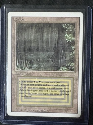 MTG Bayou Revised Edition Regular Rare NM - Never Used - Image 1 of 4