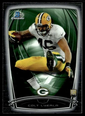 2014 Bowman Chrome Colt Lyerla Rookie Green Bay Packers #217 - Image 1 of 2