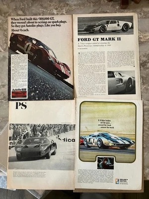 1966 Ford GT 40 GT Mk II* Lot of 4*Autolite Kelsey Hayes Lemans Carrol Shelby ad Foto 1 de 4