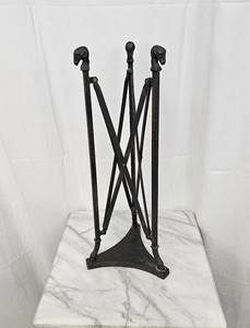 Mid Century Bronze Rams Head / Hoof Pedestal - Picture 1 of 12
