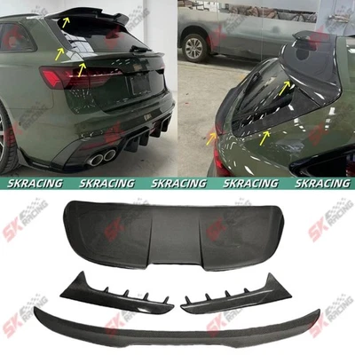 Alerón de techo trasero para Audi A4 allroad 20+ + alerón medio fibra de carbono Foto 1 de 4