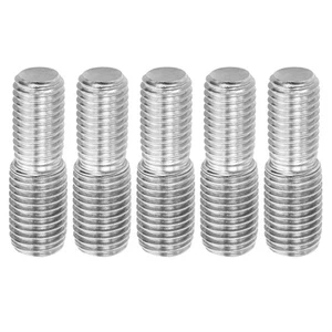 M14xM16x50mm Double End Threaded Stud Screw Bolt 5 Pack 304 Stainless Steel R... - Picture 1 of 5