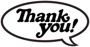 THANK YOU BUBBLE DECAL (2pack) - Picture 1 of 1