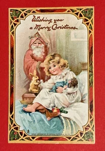 Präge-AK Ansichtskarte, Tuck’s, Weihnachtsmann bringt Spielsachen, 1910 - Bild 1 von 3