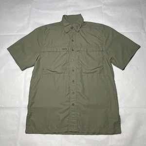 Game Guard Mens Vented Short Sleeve Green Shirt Fishing Outdoors - Picture 1 of 13