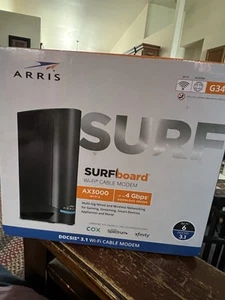 ARRIS Surfboard G34 DOCSIS 3.1 Gigabit Cable Modem & AX3000 Wi-Fi 6 Router - Afbeelding 1 van 7