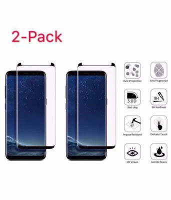 2X Protector Pantalla Cristal Templado Cobertura Completa Samsung Galaxy Note 9 S9 / S8+  Foto 1 de 2