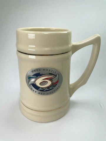 Vintage Nascar Mark Martin Beer Stein #6 Man and Machine Souvenir Cup C14 Cover