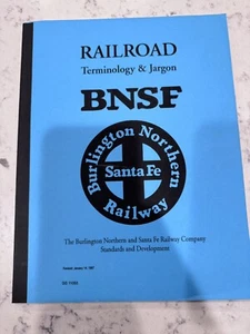 VTG Railroad Terminology & Jargon BNSF Railway Employee Book ATSF Santa Fe BH - Picture 1 of 10
