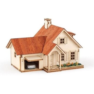 YoungModeler / Mini Provence House / Self-Assembly Craft Wooden Model Kit - Image 1 of 4