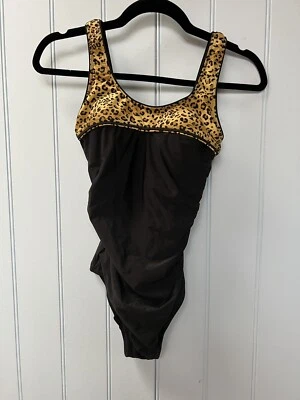 Traje de baño para mujer Shore Shapes de una pieza con estampado de leopardo talla 8 Foto 1 de 4