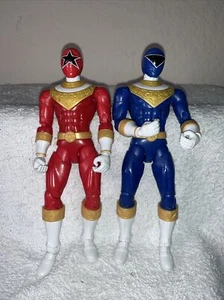 Power Rangers ZEO Red & Blue Ranger 7" Rare Figure 43155 Mint More In Store - Picture 1 of 15