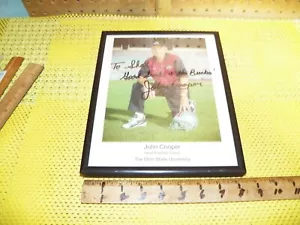 JOHN COOPER; OHIO STATE Football Coach (1988-2000), Framed Autographed Photo - Picture 1 of 3