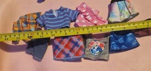 Small Doll Mixed Clothes, Tops Bottoms, Shorts, Etc - Bild 1 von 8