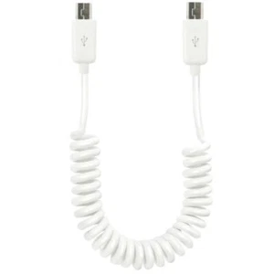 USB Mini 5Pin B Male to Mini B Male OTG Sync Data Coiled Cable 1m - Picture 1 of 2
