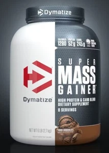 DYMATIZE SUPER MASS GAINER (6 LB) carbohydrates iso elite 100 whey protein amino - Picture 1 of 2