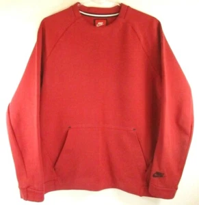 Sweat-Shirt Nike Swoosh Homme Vintage Rouge Red Taille M - Imagen 1 de 7