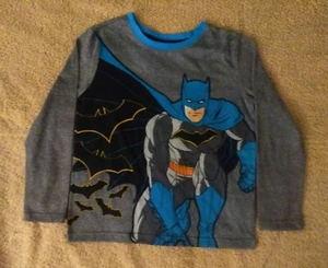 Batman Boys Size 6/7 Pajama Top Flame Resistant Long sleeve - Picture 1 of 5