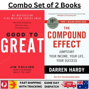 Good to Great & The Compound Effect – 2 Book Set on Success, Habits, Leadership - Picture 1 of 3