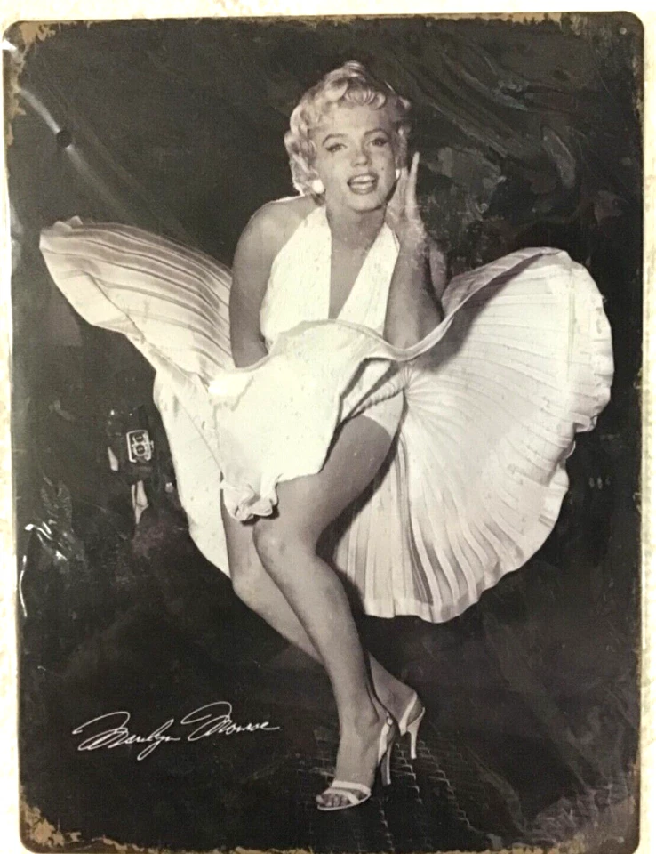 FREE SHIPPING! 12x16 TIN SIGN Sexy Marilyn Monroe BUY or make OFFER B4 its SOLD! - Image 1 of 4