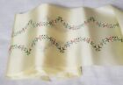 11 + Yards Vintage Baby Blanket Binding Sewing Trim, Yellow with Flowers, NOS