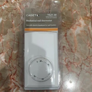 NEW Cadet T521-W Mechanical Wall Thermostat Single Pole - Non Programmable  - Picture 1 of 3