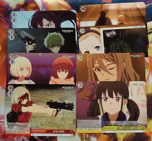 Juego de 8 tarjetas blanco negro Lycoris Recoil Cc - Imagen 1 de 1