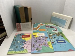 Vtg Around The World Program American Geographical Society 5 Books Japan/Italy - Picture 1 of 22