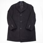 VTG Ralph Lauren Mens M Charcoal Wool Cashmere Overcoat 35" Long Amicale