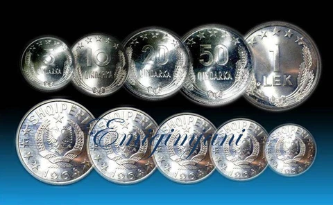 ALBANIA 1964 - SET COINS UNC Cover