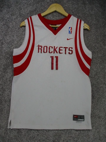 Vintage Nike Houston Rockets Yao Ming #11 Jersey Boys L White Cover