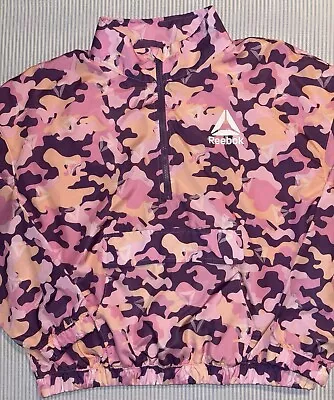 Reebok Long Sleeve Pullover Windbreaker Girls Size 18 XXL *NWOT* - Image 1 of 4