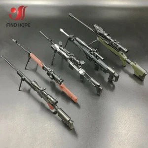 1/6 4D AWM SVD TAC MK14 Sniper Rifle Gun Model Assemble Weapon For Action Figure - Picture 1 of 12