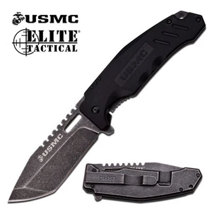 USMC BY ELITE TACTICAL M-2008SW FOLDING KNIFE 5" CLOSED DOGFACE New - Picture 1 of 1
